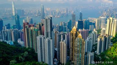 在<strong>香港城市</strong>景观市区的大都市的